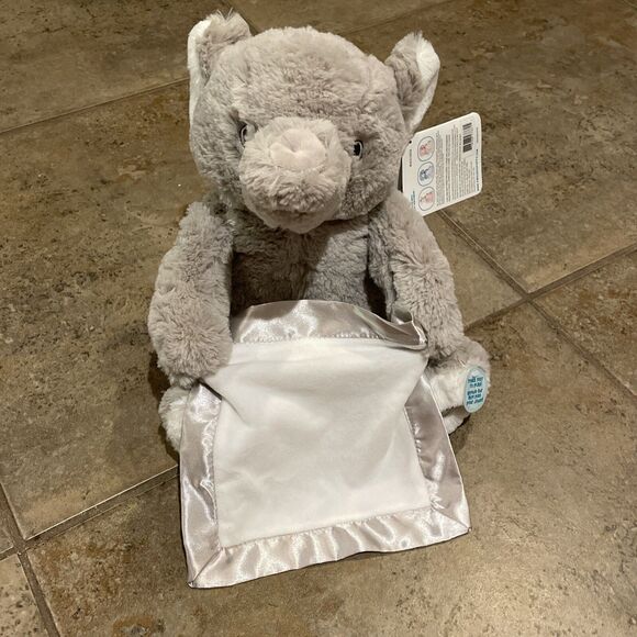 Spin Master Gund Peek a Boo Gray Elephant Animated Stuffed Animal Plush 10" NEW - Picture 4 of 11